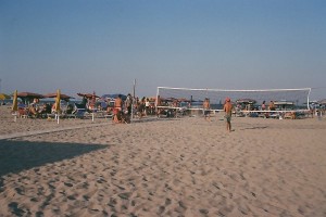 campo da beach in spiaggia