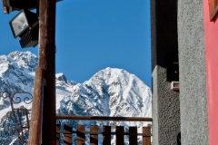 vista dal terrazzo sulle orobie