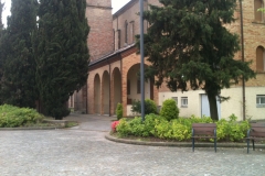 retro della chiesa